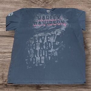 Harley Davidson shirt men’s size extra large black